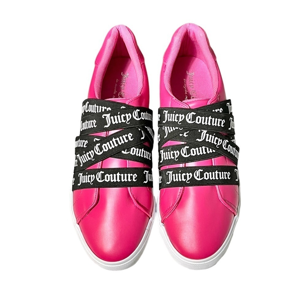 Juicy Couture Carrie Sneakers Size 7.5 Pink/Black